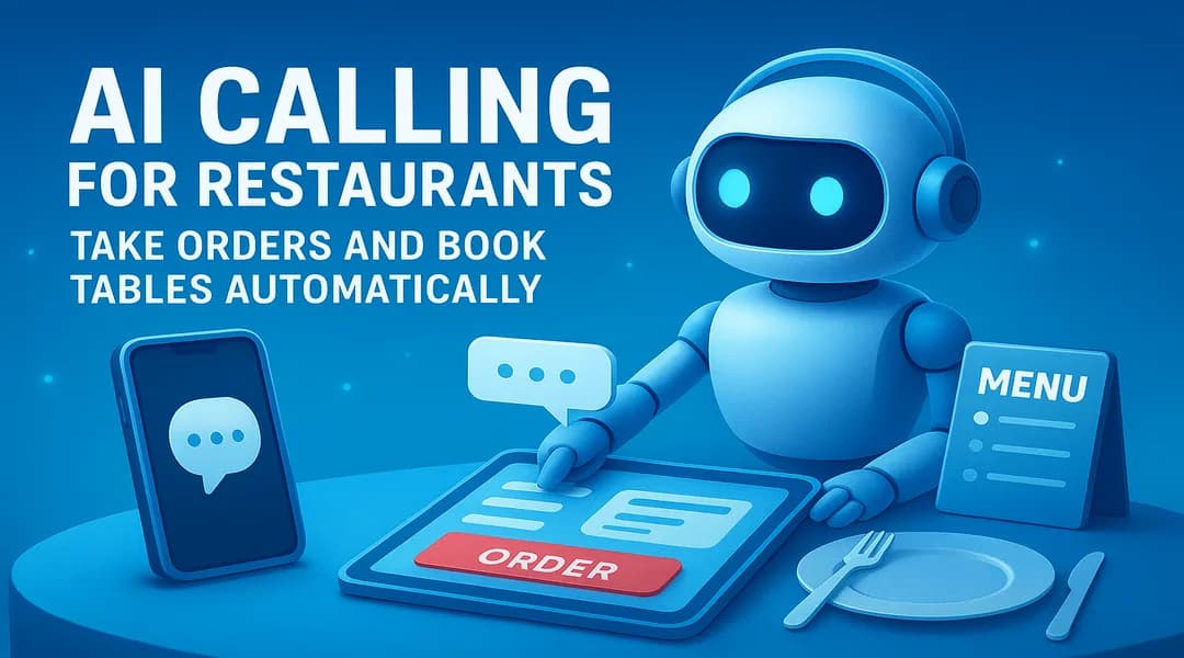 AI Calling for Restaurants: Take Orders and Book Tables Automatically